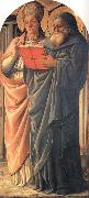 Fra Filippo Lippi St Gregory and St Jerome painting